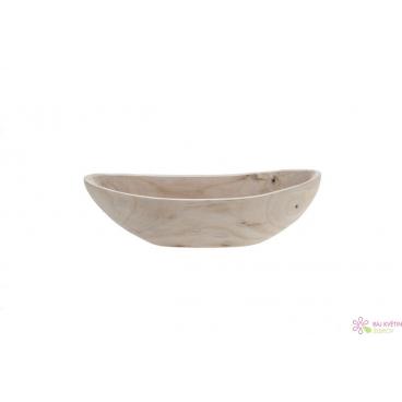 Dřevěn&aacute; m&iacute;sa 40x13,5x12cm b&iacute;l&aacute;