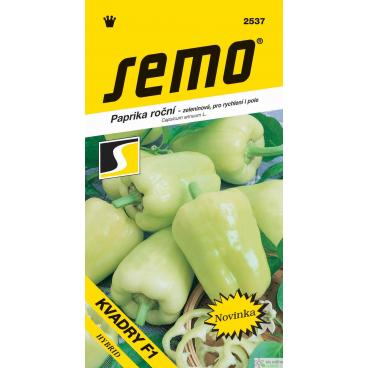 Paprika zel. sladk&aacute; F1 - Kvadry F1 rychl.,pole 15s