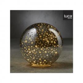 Deco koule LED stříbrná 19x20 cm 1 ks