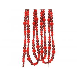 Girlanda s perlemi červená 240 cm 1 ks
