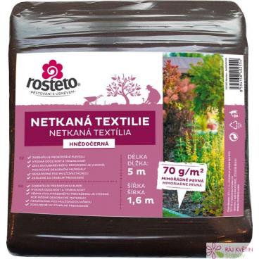 Neotex / netkan&aacute; textilie Rosteto - hnědočern&yacute; 70g &scaron;&iacute;ře 5 x 1,6 m