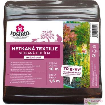 Neotex / netkan&aacute; textilie Rosteto - hnědočern&yacute; 70g &scaron;&iacute;ře 10 x 1,6 m