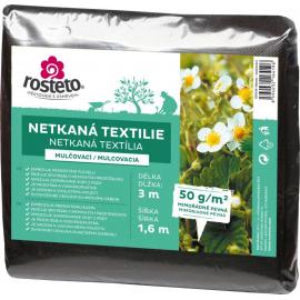 Neotex / netkaná textilie Rosteto - černý 50g šíře 3 x 1,6 m