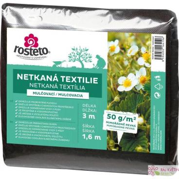 Neotex / netkan&aacute; textilie Rosteto - čern&yacute; 50g &scaron;&iacute;ře 3 x 1,6 m